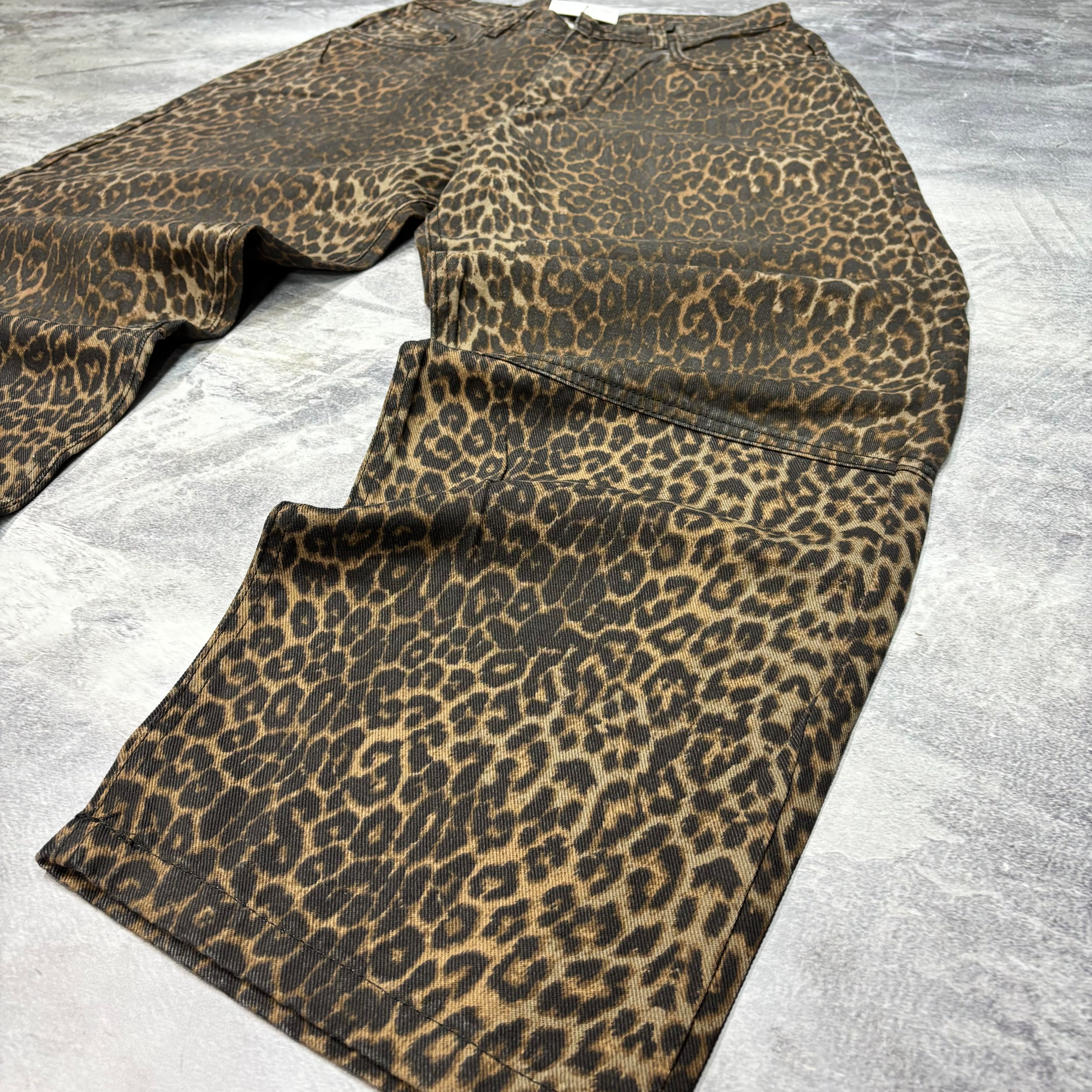 Jean Baggy Animal Print