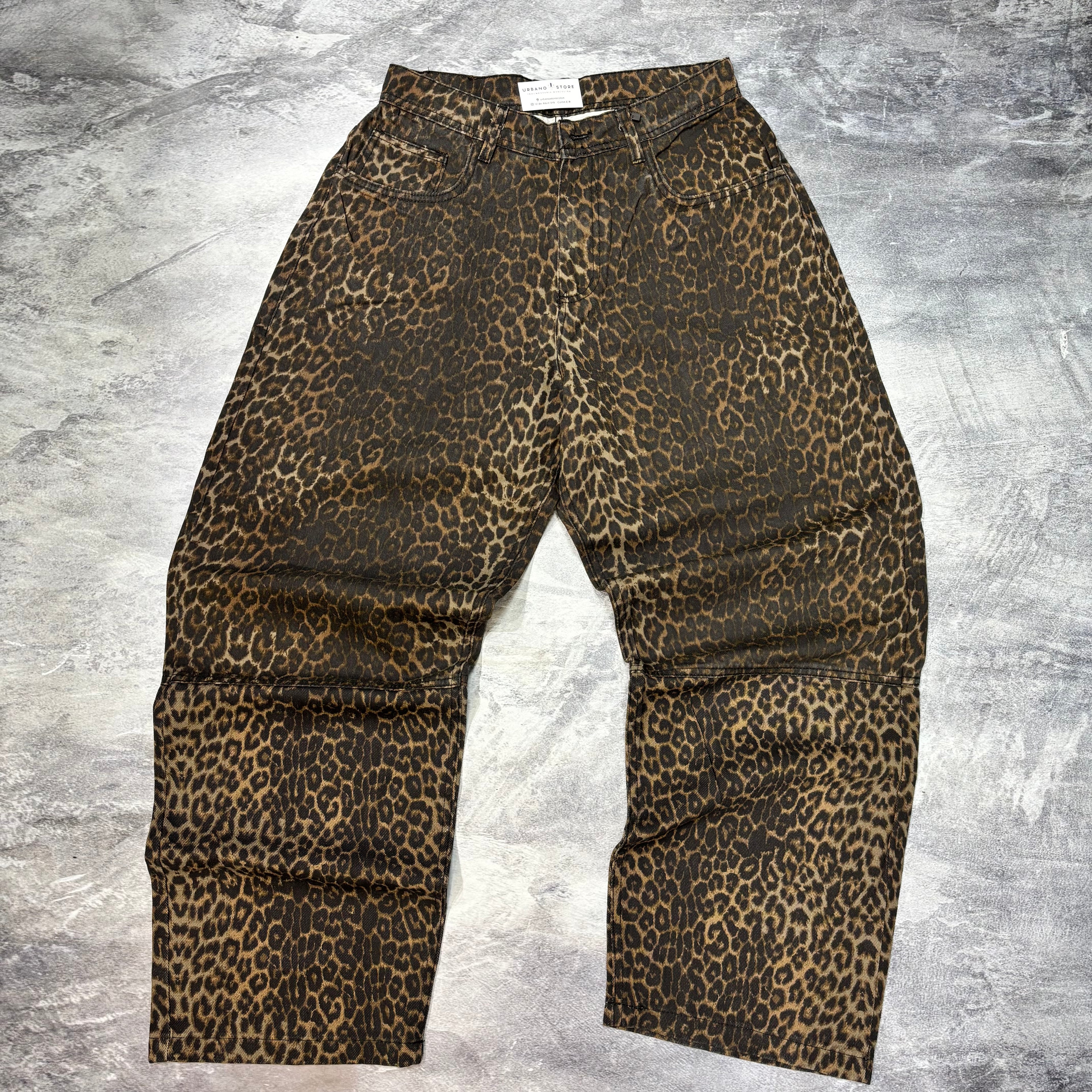 Jean Baggy Animal Print
